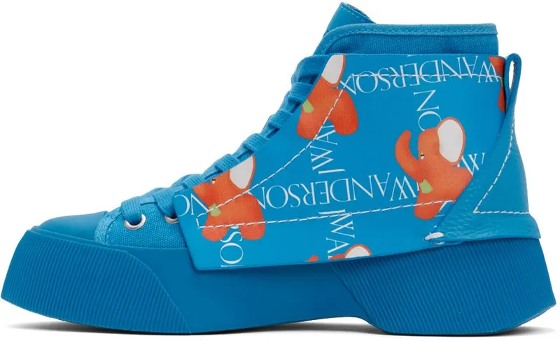 JW Anderson Blue Layered High-Top 420 BLUE (ANW37000A 16191)