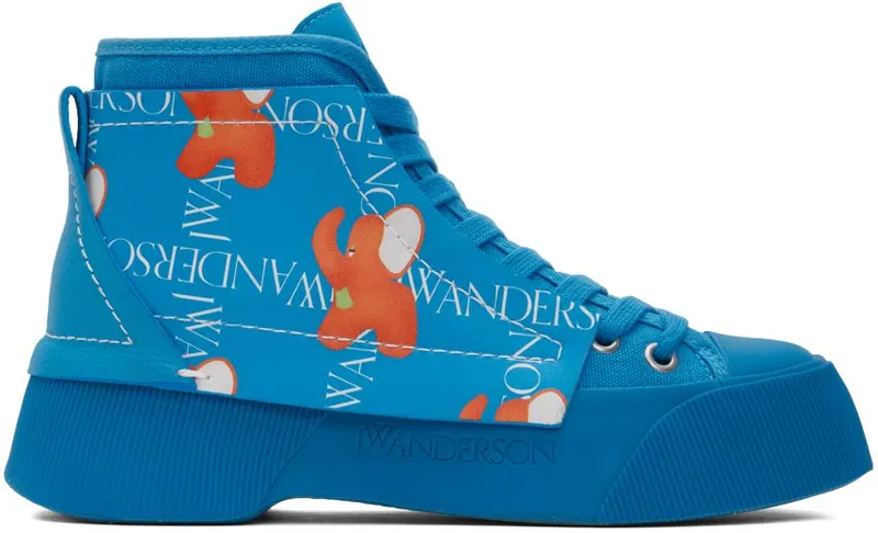 JW Anderson Blue Layered High-Top 420 BLUE (ANW37000A 16191)