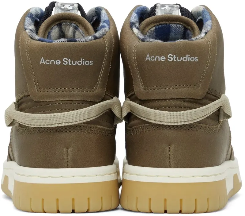 Acne Studios Brown Suede High-Top Brown/Green (AD0410-)