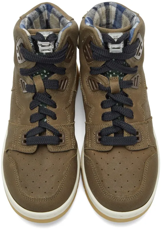 Acne Studios Brown Suede High-Top Brown/Green (AD0410-)
