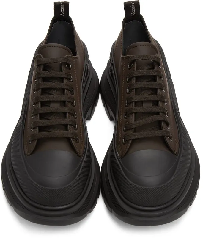 Alexander McQueen Brown Tread Slick Low 2246 CH.BR./BLK/CH.B (682418W4RJ4)