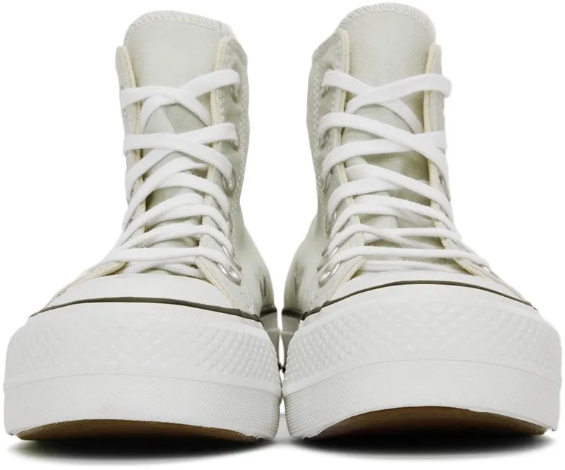 Converse Green Chuck Taylor All Star Platform Hi Light Silver/Black/W (572720C)