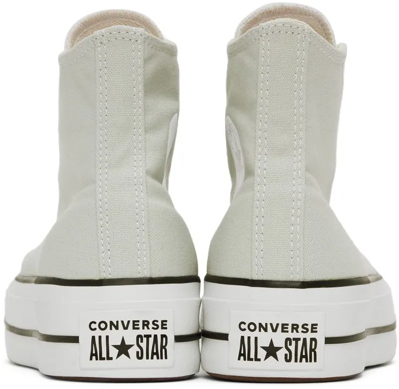 Converse Green Chuck Taylor All Star Platform Hi Light Silver/Black/W (572720C)