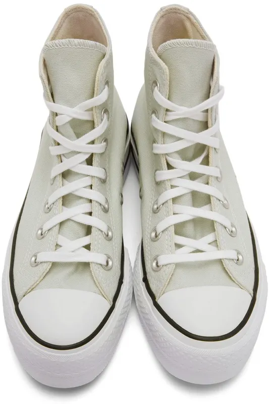 Converse Green Chuck Taylor All Star Platform Hi Light Silver/Black/W (572720C)