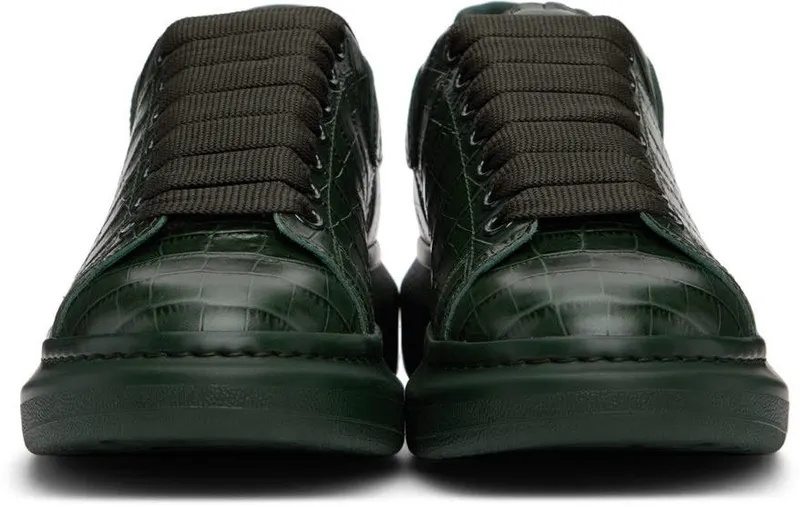 Alexander McQueen Green Croc Oversized 3127 DA.FOR.GR./DA.F (553680WIAX1)