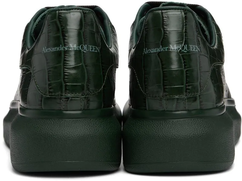 Alexander McQueen Green Croc Oversized 3127 DA.FOR.GR./DA.F (553680WIAX1)