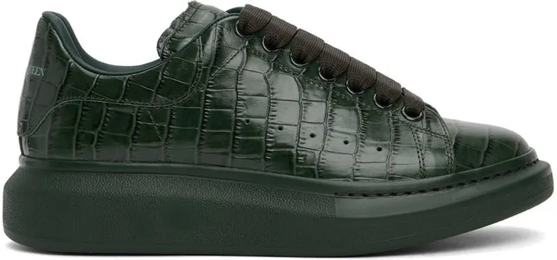 Alexander McQueen Green Croc Oversized 3127 DA.FOR.GR./DA.F (553680WIAX1)