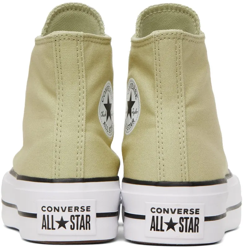 Converse Green CTAS Lift Hi Platform Olive Aura/White/Bla (A03386C)