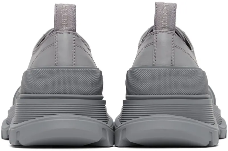 Alexander McQueen Grey Driver Tread Slick Low 1911 MELANGE/SILVER (627225WIB81)