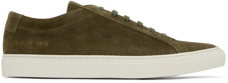 Common Projects Khaki Achilles Low 1010 Olive (ARTICLE 2340)