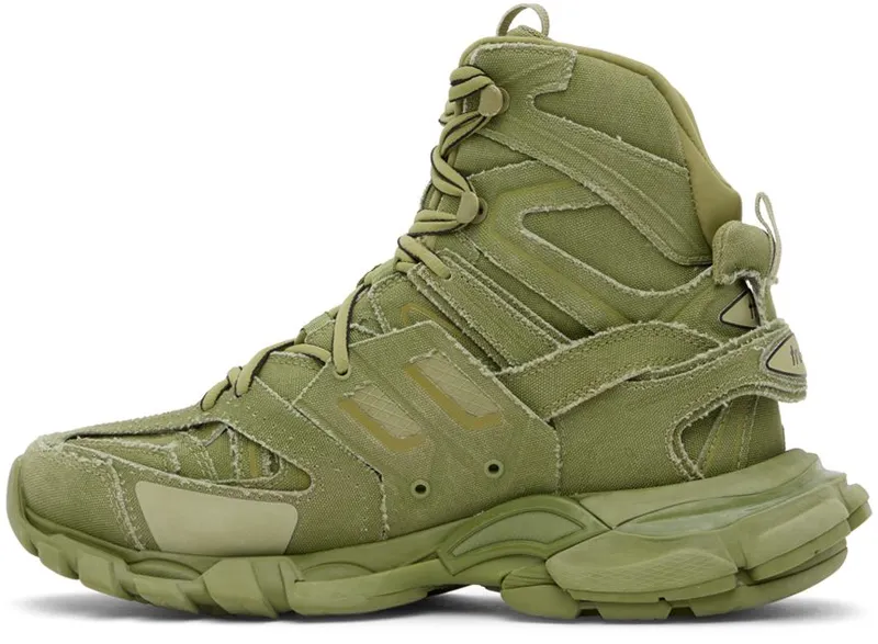 Balenciaga Khaki Track Hike High Top 3510 LIGHT KAKI/BLAC (654867-W3RG1-3510)