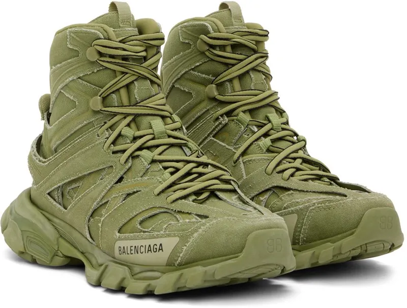 Balenciaga Khaki Track Hike High Top 3510 LIGHT KAKI/BLAC (654867-W3RG1-3510)