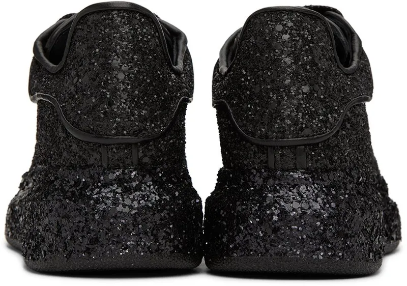 Alexander McQueen Kids Black All Over Glitter 1000 Black/Black (710103W4JF8)