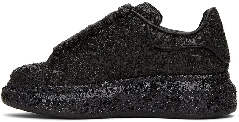 Alexander McQueen Kids Black All Over Glitter 1000 Black/Black (710103W4JF8)