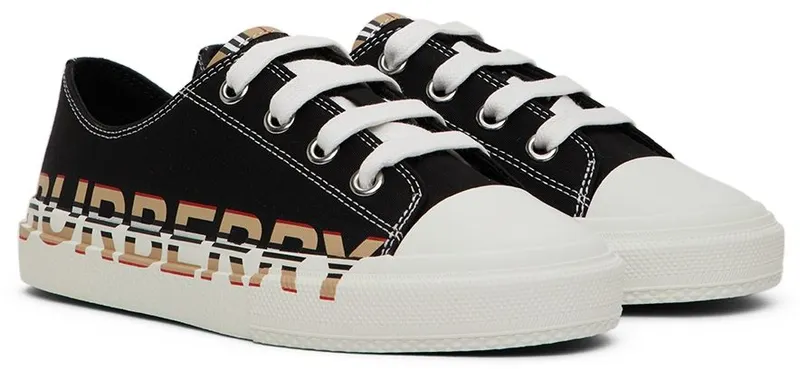 Burberry Kids Black Icon Stripe Logo BLACK (8040981)