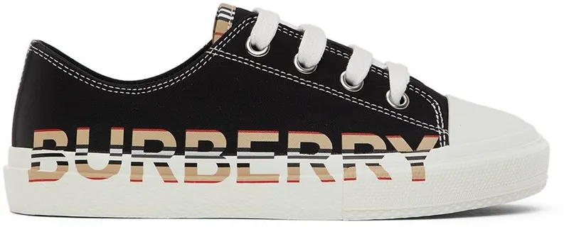 Burberry Kids Black Icon Stripe Logo BLACK (8040981)