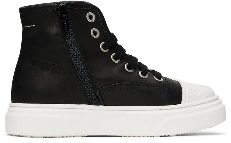 MM6 Maison Margiela Kids Black Lace-Up 1 Black (72065)