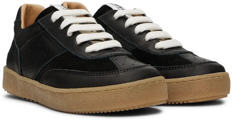 MM6 Maison Margiela Kids Black Low-Top 1 Black (72076)