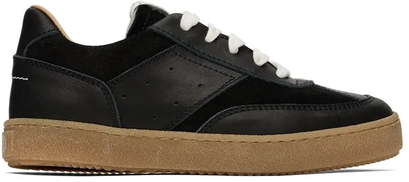 MM6 Maison Margiela Kids Black Low-Top 1 Black (72076)