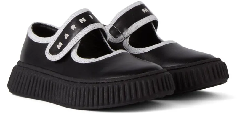 Marni Kids Black Mary Jane VAR 1BLACK (69009)