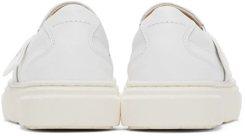 MM6 Maison Margiela Kids White Logo Slip-On 1 White (70332)