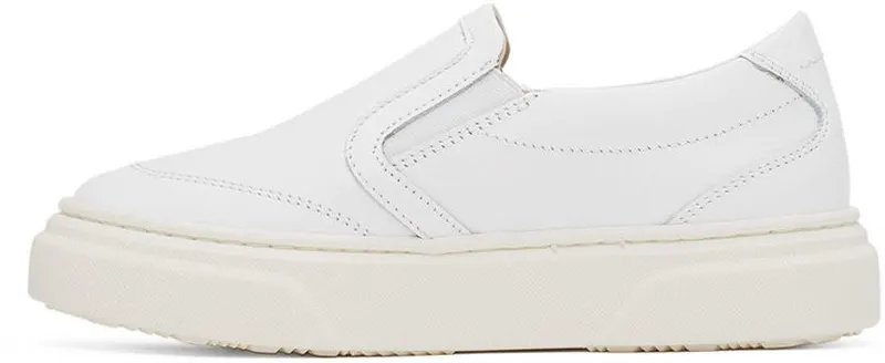 MM6 Maison Margiela Kids White Logo Slip-On 1 White (70332)