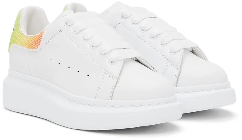 Alexander McQueen Kids White Oversized 9035 White/Multi (710102WIAHQ)