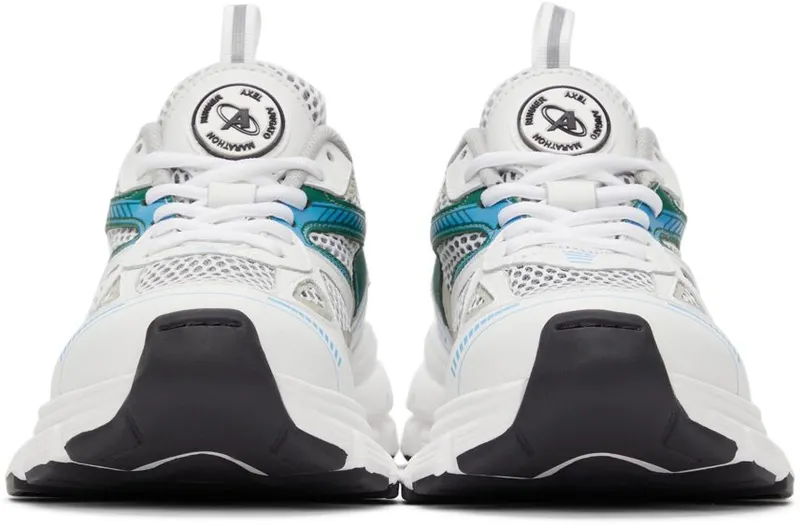 Axel Arigato Marathon Runner Leather & Mesh White/Green/Blue (93127)