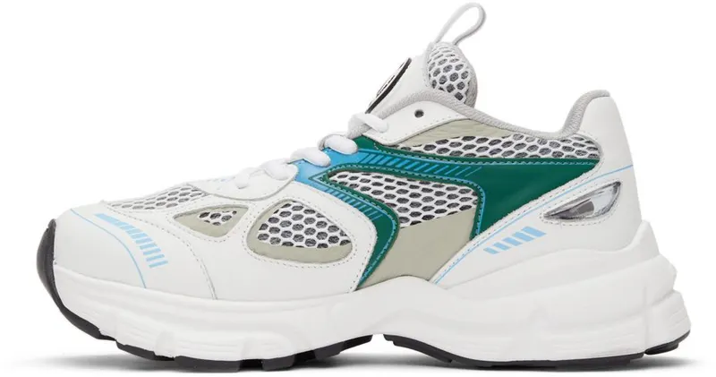 Axel Arigato Marathon Runner Leather & Mesh White/Green/Blue (93127)