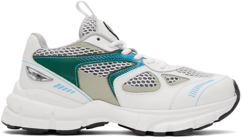 Axel Arigato Marathon Runner Leather & Mesh White/Green/Blue (93127)