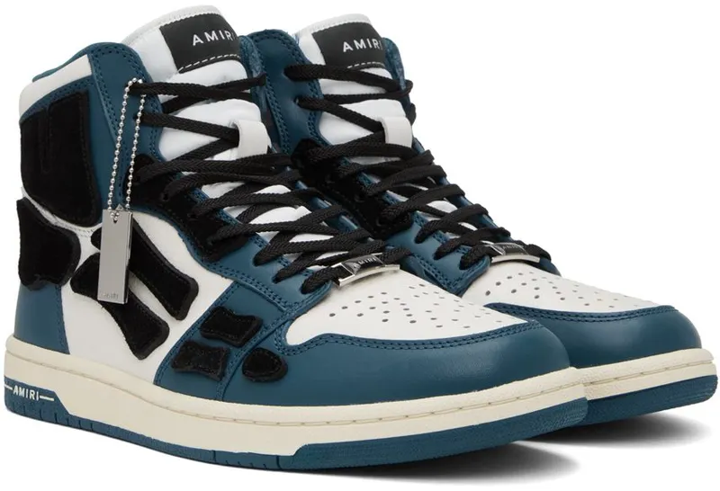 AMIRI Navy & White Skel Hi NAVY-SMOOTH/PEBBLED (AW22MFS002)