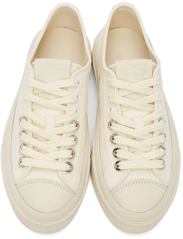 Givenchy Off-White Canvas City 130 Off White (BE001NE144)