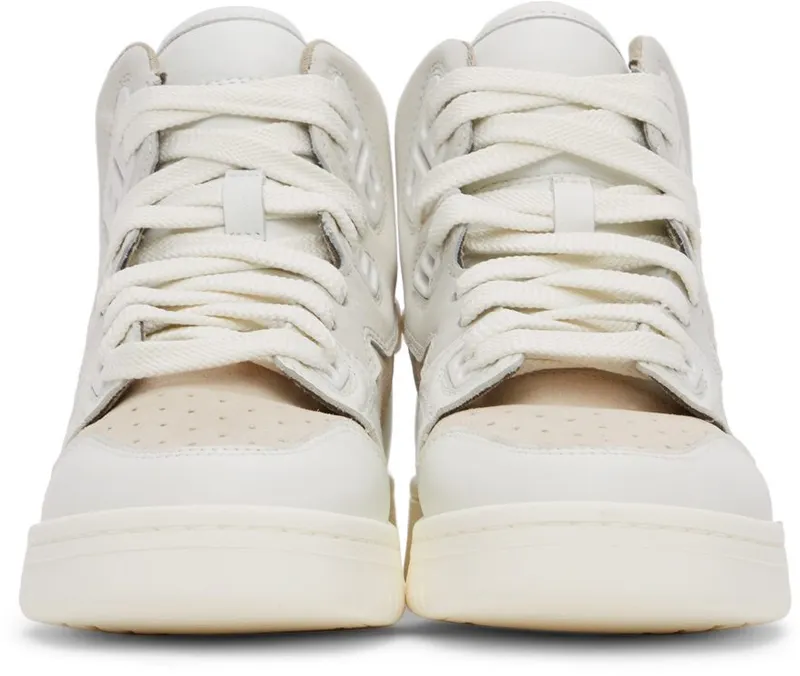 Acne Studios Off-White Leather High-Top 53K Multi White (AD0402-)