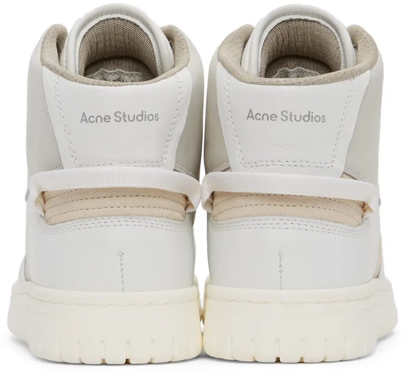Acne Studios Off-White Leather High-Top 53K Multi White (AD0402-)