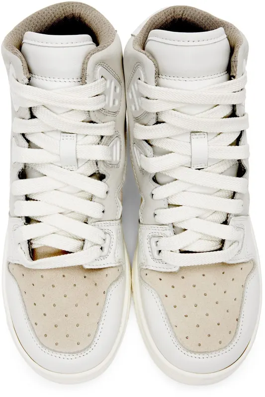 Acne Studios Off-White Leather High-Top 53K Multi White (AD0402-)