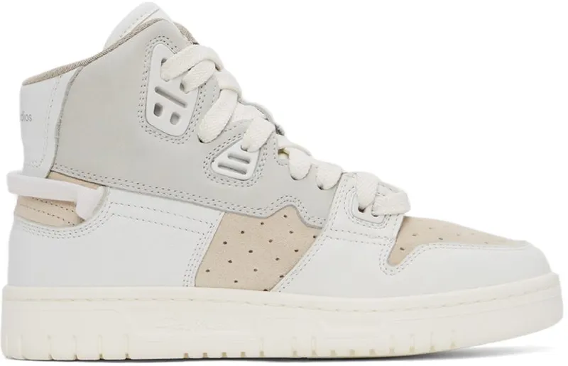 Acne Studios Off-White Leather High-Top 53K Multi White (AD0402-)