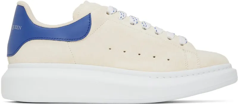 Alexander McQueen Off-White Oversized Sneaker 7712 VANILLA/COBALT (688520WIA5E)
