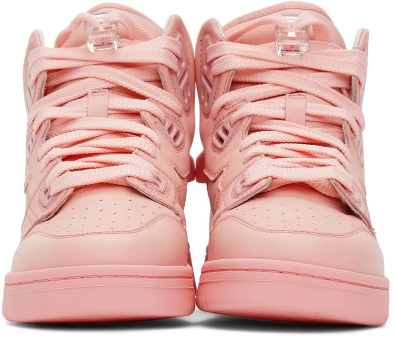 Acne Studios Pink Leather High-Top Pink (AD0411-)