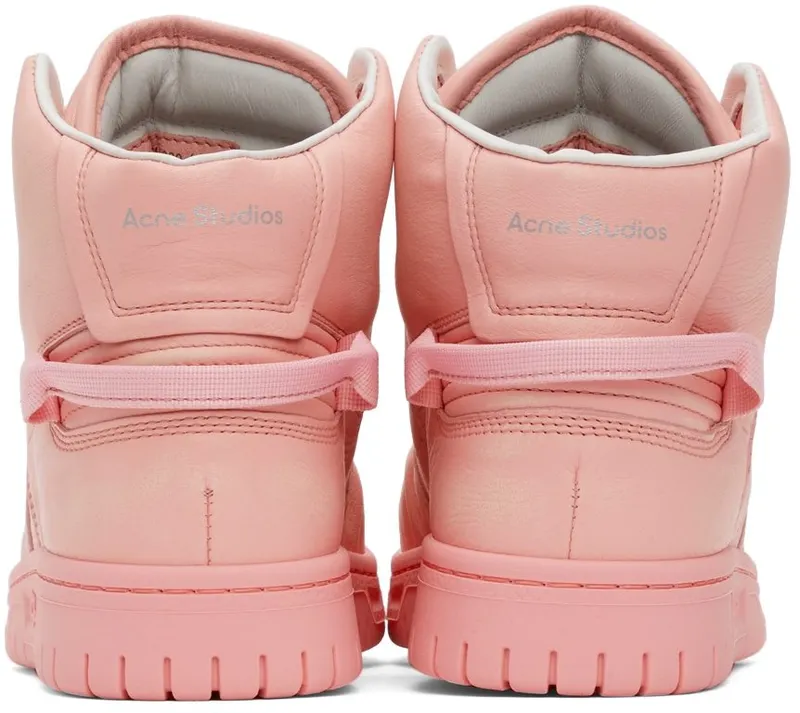 Acne Studios Pink Leather High-Top Pink (AD0411-)