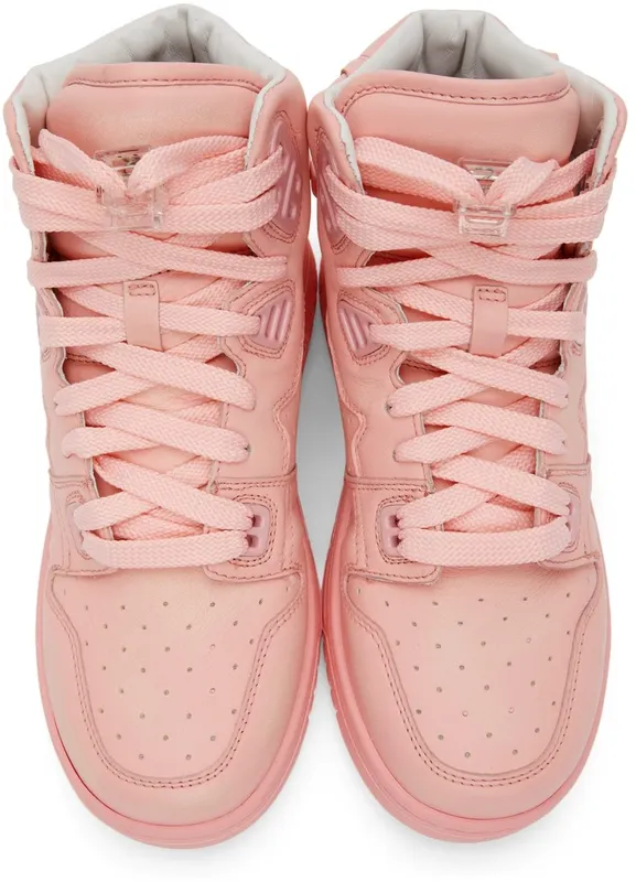 Acne Studios Pink Leather High-Top Pink (AD0411-)
