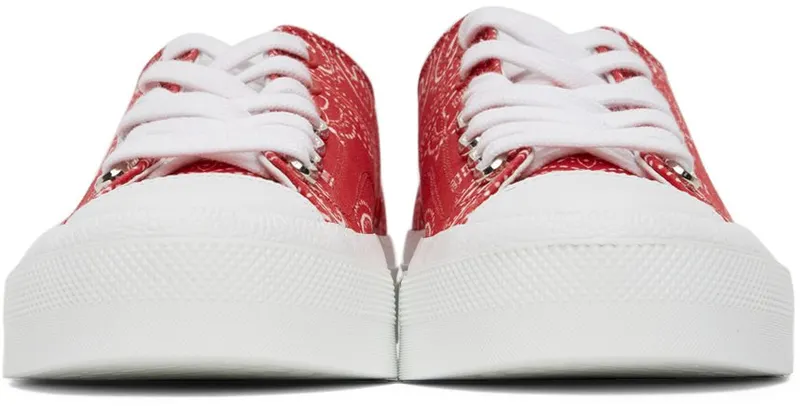 Givenchy Red & White Low City 616-RED/WHITE (BH0050H0ZF)