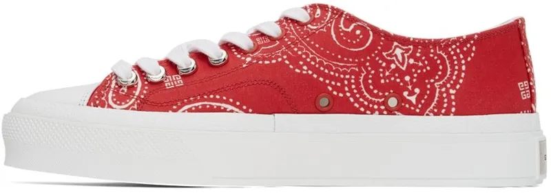 Givenchy Red & White Low City 616-RED/WHITE (BH0050H0ZF)