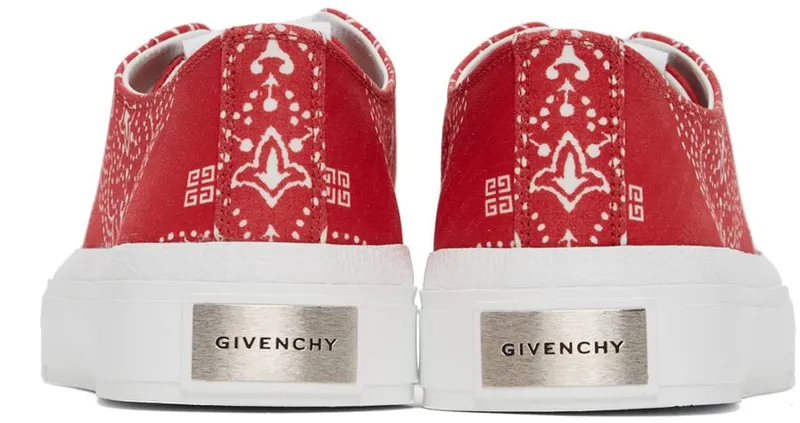 Givenchy Red & White Low City 616-RED/WHITE (BH0050H0ZF)