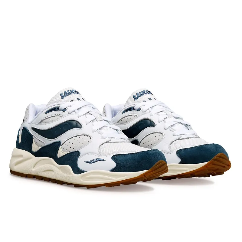 Saucony Grid Shadow 2 Ivy Prep White / Navy (S70813-3)