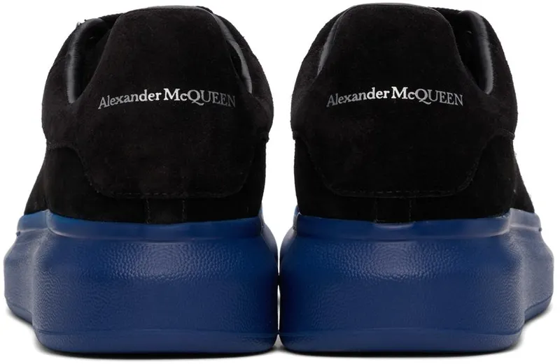 Alexander McQueen SSENSE Exclusive Black & Blue Suede Oversized 1111 BLACK (553761WHBGM)