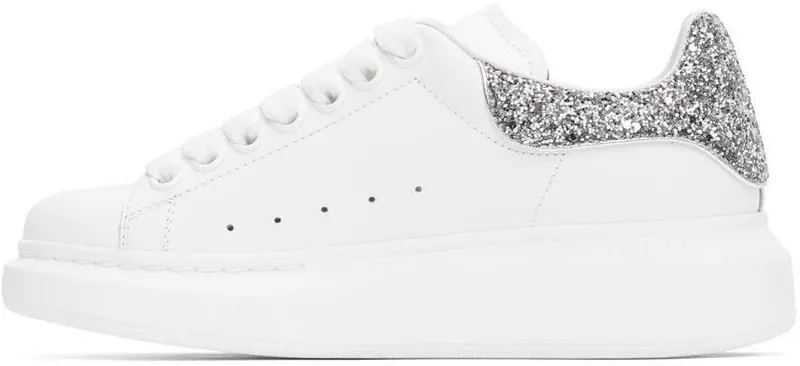 Alexander McQueen SSENSE Exclusive White & Silver Oversized 9071 Silver (558945WHTQ6)