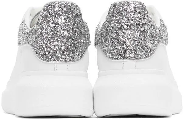 Alexander McQueen SSENSE Exclusive White & Silver Oversized 9071 Silver (558945WHTQ6)