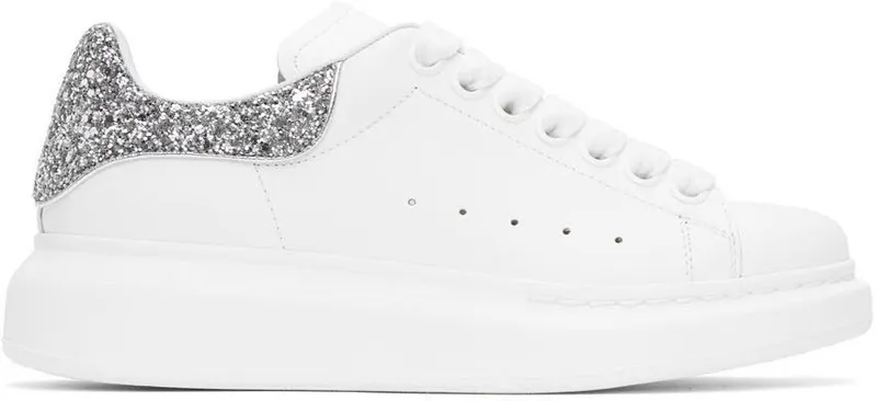 Alexander McQueen SSENSE Exclusive White & Silver Oversized 9071 Silver (558945WHTQ6)