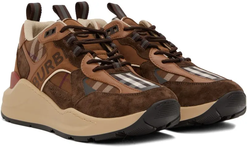 Burberry Tan Sean DARK BIRCH BROWN CHK (8059256)