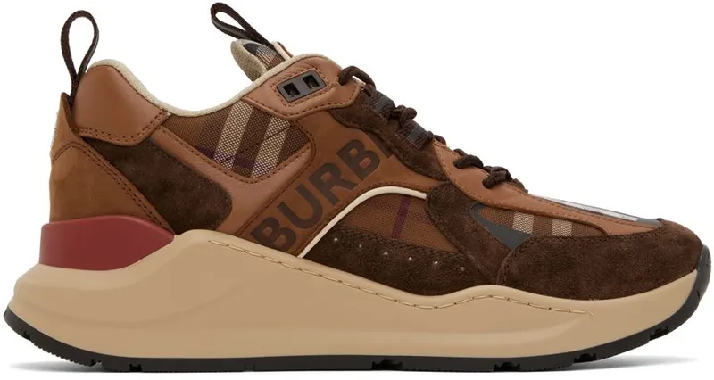 Burberry Tan Sean DARK BIRCH BROWN CHK (8059256)